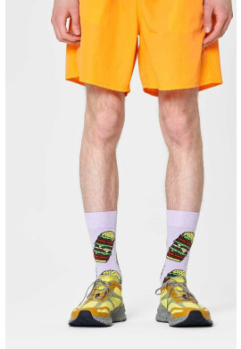 Happy Socks Чорапи Burger в лилаво - Pepit.bg