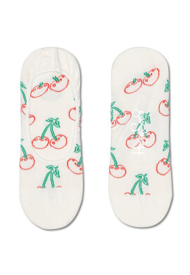 Happy Socks Чорапи Cherry Liner дамски в бяло - Pepit.bg