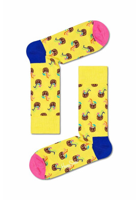 Happy Socks Чорапи Cocunut Cocktail в жълто - Pepit.bg