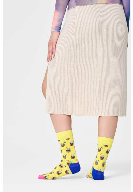 Happy Socks Чорапи Cocunut Cocktail в жълто - Pepit.bg
