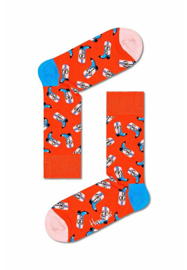 Happy Socks Чорапи Cowboy Boots в оранжево - Pepit.bg