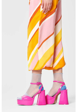 Happy Socks Чорапи Light Blue Franca Ankle в сиво - Pepit.bg
