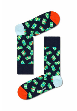 Happy Socks Чорапи Money Money в тъмносиньо - Pepit.bg