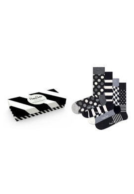 Happy Socks Чорапки Classic Black & White (4 бройки) - Pepit.bg
