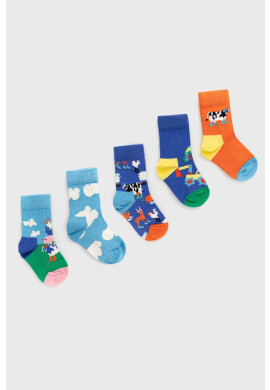 Happy Socks Детски чорапи Farm Socks Gift Set (5 чифта) - Pepit.bg
