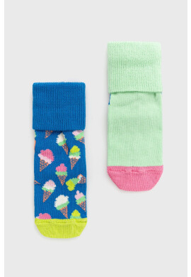 Happy Socks Детски чорапи Ice Cream Anti Slip (2 чифта) - Pepit.bg