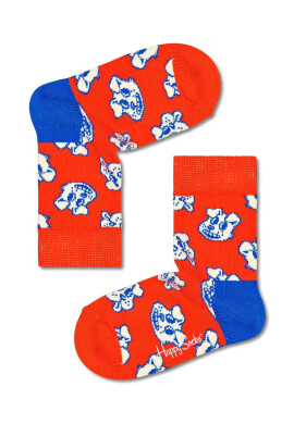 Happy Socks Детски чорапи Kids Dog в червено - Pepit.bg