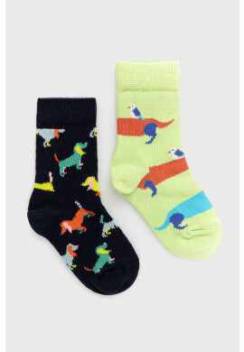 Happy Socks Детски чорапи Kids Dogs (2 чифта) - Pepit.bg