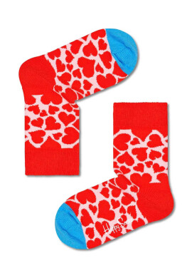 Happy Socks Детски чорапи Kids Hearts в червено - Pepit.bg
