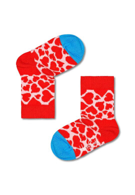 Happy Socks Детски чорапи Kids Hearts в червено - Pepit.bg
