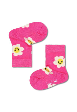 Happy Socks Детски чорапи Kids Smiley Daisy в розово - Pepit.bg