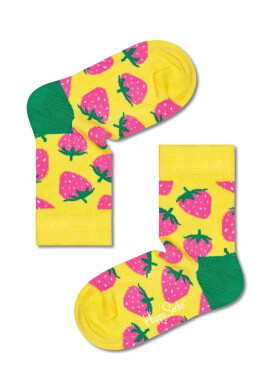 Happy Socks Детски чорапи Kids Strawberry в жълто - Pepit.bg