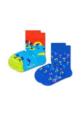 Happy Socks Детски чорапи Kids Sunset (2 чифта) в синьо - Pepit.bg