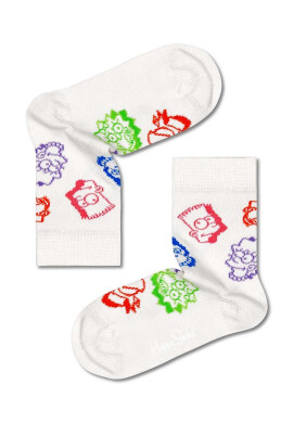 Happy Socks Детски чорапи The Simpsons Family в бяло - Pepit.bg
