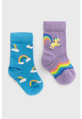 Happy Socks Детски чорапи Unicorn & Rainbow (2 чифта) - Pepit.bg