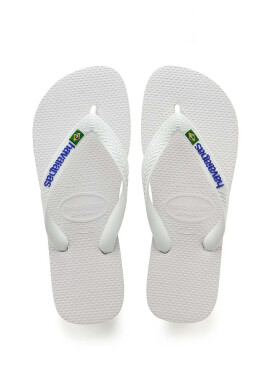 Havaianas Детски джапанки BRASIL LOGO в бяло - Pepit.bg