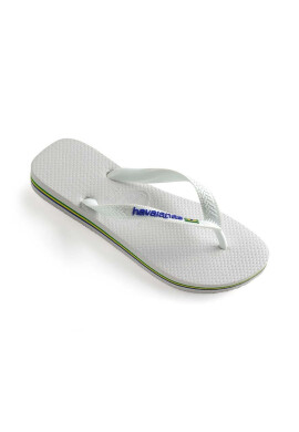 Havaianas Детски джапанки BRASIL LOGO в бяло - Pepit.bg