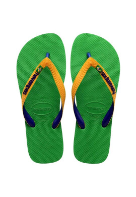 Havaianas Детски джапанки BRASIL MIX в зелено - Pepit.bg