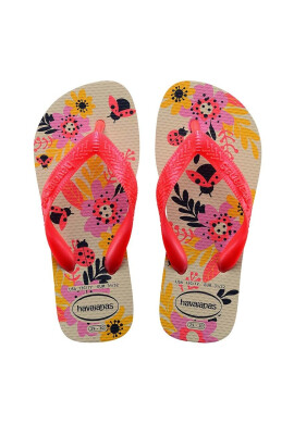 Havaianas Детски джапанки FLORES в розово - Pepit.bg