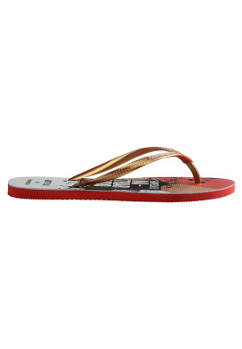 Havaianas Джапанки дамски в червено с равна подметка - Pepit.bg