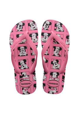 Havaianas Джапанки Top Disney в розово с равна подметка - Pepit.bg
