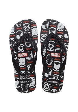 Havaianas Джапанки Top Marvel Logomania в черно - Pepit.bg