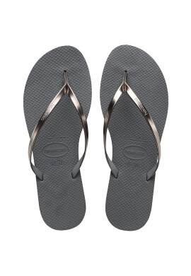 Havaianas Джапанки You Metallic в сиво с равна подметка - Pepit.bg