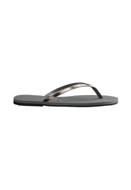 Havaianas Джапанки You Metallic в сиво с равна подметка - Pepit.bg