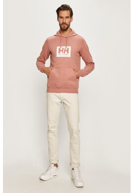 Helly Hansen Памучен суичър в розово с принт - Pepit.bg