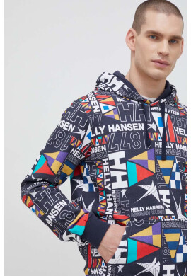 Helly Hansen Памучен суичър с качулка с десен - Pepit.bg