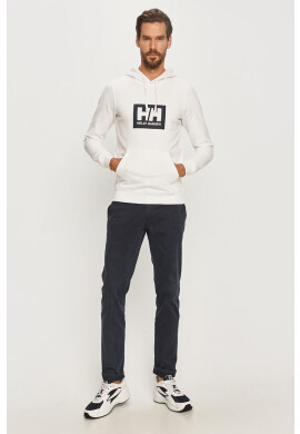 Helly Hansen Памучен суичър в бяло с принт - Pepit.bg