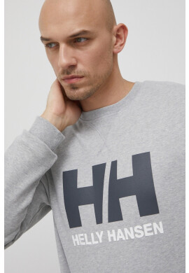 Helly Hansen Памучен суичър в сиво с изчистен дизайн - Pepit.bg