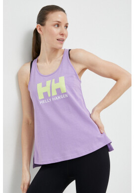 Helly Hansen Памучен топ в лилаво - Pepit.bg