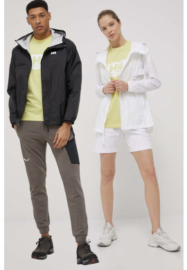 Helly Hansen Памучна тениска в жълто с принт - Pepit.bg