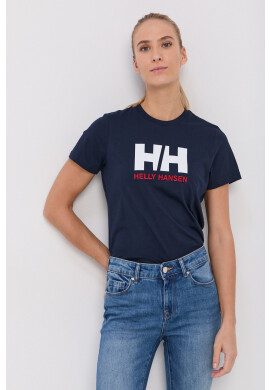Helly Hansen Памучна тениска в тъмносиньо - Pepit.bg