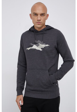 Helly Hansen Суичър мъжки в сиво с принт - Pepit.bg