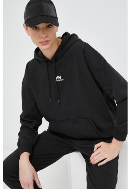 Helly Hansen Суичър в черно с качулка с изчистен дизайн - Pepit.bg