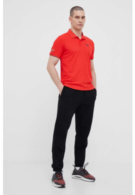 Helly Hansen Тениска с яка в червено с принт - Pepit.bg
