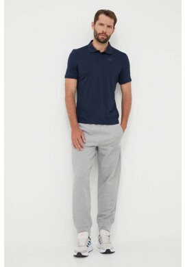Helly Hansen Тениска с яка в тъмносиньо с принт - Pepit.bg