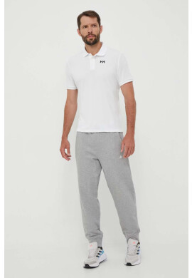 Helly Hansen Тениска с яка в бяло с принт - Pepit.bg