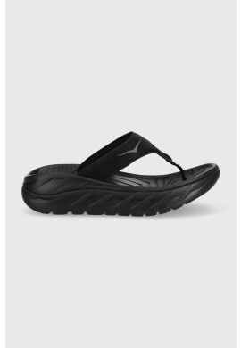 Hoka Джапанки Ora Recovery Flip в черно с платформа - Pepit.bg