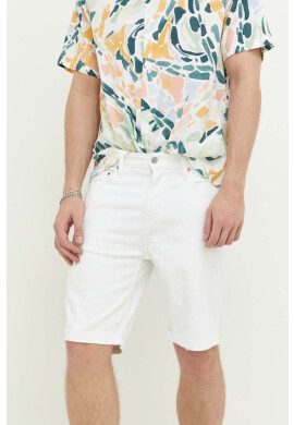 Hollister Co. Дънков къс панталон в бяло - Pepit.bg