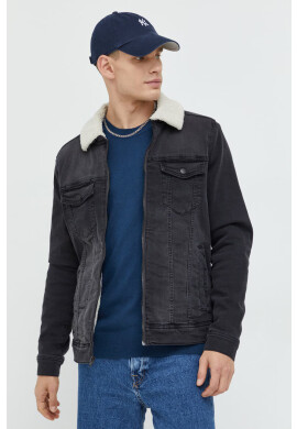Hollister Co. Дънково яке в сиво с преходна изолация - Pepit.bg