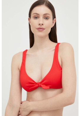Hollister Co. Горнище на бански в бяло с леко подплатени чашки - Pepit.bg