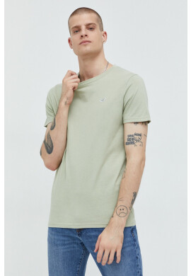 Hollister Co. Памучна тениска в зелено - Pepit.bg