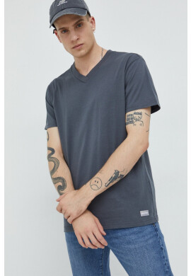 Hollister Co. Памучна тениска в синьо - Pepit.bg
