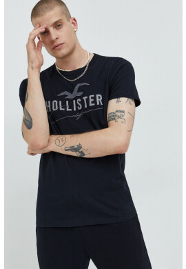 Hollister Co. Памучна тениска в червено - Pepit.bg