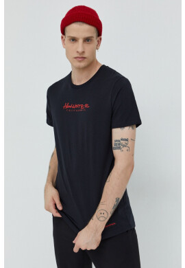 Hollister Co. Памучна тениска в бежово - Pepit.bg