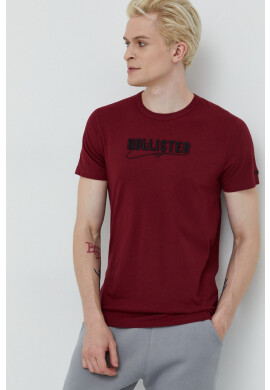 Hollister Co. Памучна тениска в зелено - Pepit.bg