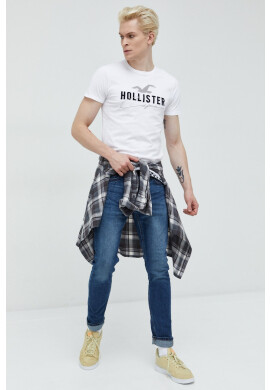 Hollister Co. Памучна тениска - Pepit.bg